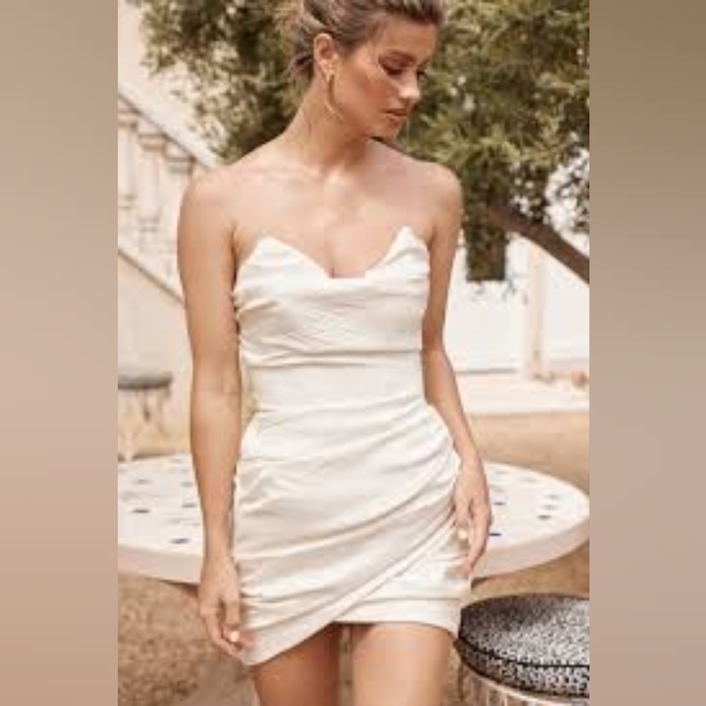 Ivory mini dress